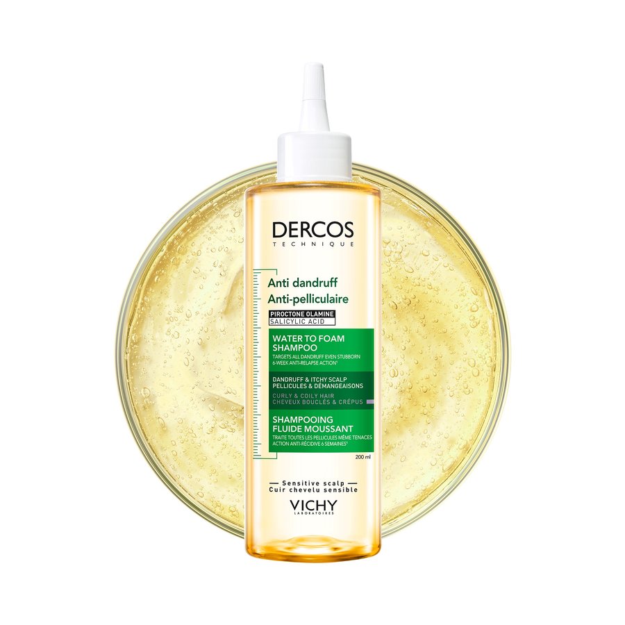 dercos
anti-dandruff water to foam shampoo