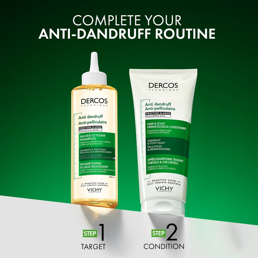 dercos
anti-dandruff water to foam shampoo
